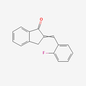 1H-Inden-1-one, 2-[(2-fluorophenyl)methylene]-2,3-dihydro-