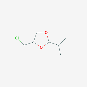 molecular formula C7H13ClO2 B14172776 4-(Chloromethyl)-2-propan-2-yl-1,3-dioxolane CAS No. 4362-43-0