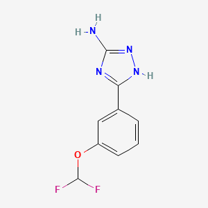 3-[3-(difluoromethoxy)phenyl]-1H-1,2,4-triazol-5-amine