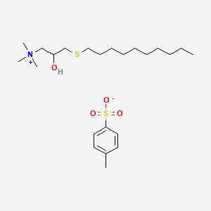 (3-(Decylthio)-2-hydroxypropyl)trimethylammonium p-toluenesulphonate