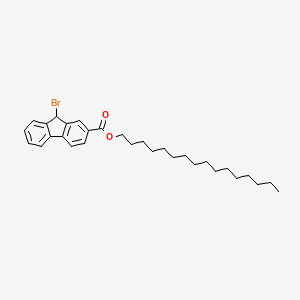 molecular formula C30H41BrO2 B14172838 Hexadecyl 9-bromo-9H-fluorene-2-carboxylate CAS No. 922499-58-9