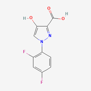 molecular formula C10H6F2N2O3 B1417286 1-(2,4-difluorophenyl)-4-hydroxy-1H-pyrazole-3-carboxylic acid CAS No. 1152604-44-8