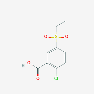 molecular formula C9H9ClO4S B1417289 2-Chloro-5-(ethanesulfonyl)benzoic acid CAS No. 90649-97-1