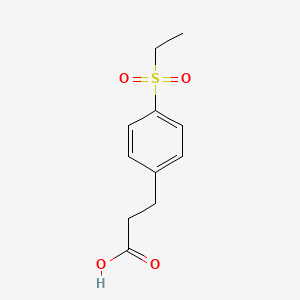 molecular formula C11H14O4S B1417290 3-[4-(Ethanesulfonyl)phenyl]propanoic acid CAS No. 1152497-21-6