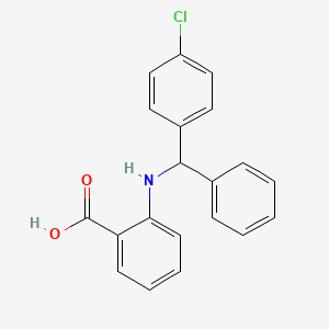 2-{[(4-Chlorophenyl)(phenyl)methyl]amino}benzoic acid