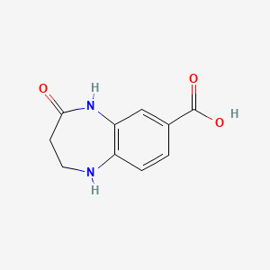 molecular formula C10H10N2O3 B1417293 4-氧代-2,3,4,5-四氢-1H-1,5-苯并二氮杂卓-7-羧酸 CAS No. 1094219-66-5