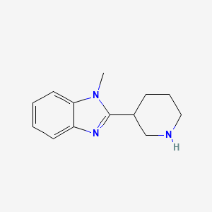 molecular formula C13H17N3 B1417294 1-甲基-2-哌啶-3-基-1H-苯并咪唑 CAS No. 947013-81-2