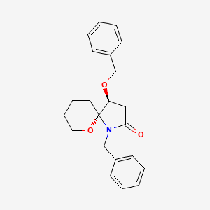 (4S,5R)-1-benzyl-4-phenylmethoxy-6-oxa-1-azaspiro[4.5]decan-2-one