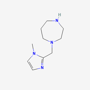 molecular formula C10H18N4 B1417295 1-[(1-甲基-1H-咪唑-2-基)甲基]-1,4-二氮杂环戊烷 CAS No. 1094317-96-0