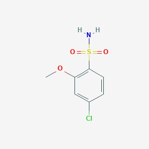 molecular formula C7H8ClNO3S B1417296 4-氯-2-甲氧基苯磺酰胺 CAS No. 749253-52-9