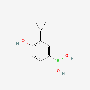 molecular formula C9H11BO3 B14172976 B-(3-Cyclopropyl-4-hydroxyphenyl)boronic acid CAS No. 1641540-52-4