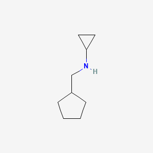 molecular formula C9H17N B1417299 N-(环戊基甲基)环丙胺 CAS No. 1152879-53-2
