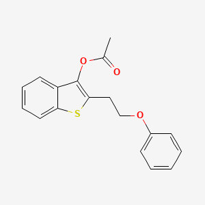 2-(2-Phenoxyethyl)-1-benzothiophen-3-yl acetate