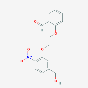 2-{2-[5-(Hydroxymethyl)-2-nitrophenoxy]ethoxy}benzaldehyde