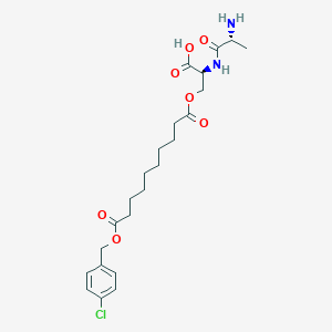 D-Alanyl-O-{10-[(4-chlorophenyl)methoxy]-10-oxodecanoyl}-L-serine