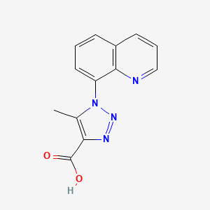 molecular formula C13H10N4O2 B1417301 5-甲基-1-(喹啉-8-基)-1H-1,2,3-三唑-4-羧酸 CAS No. 1094246-02-2