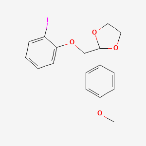 2-[(2-Iodophenoxy)methyl]-2-(4-methoxyphenyl)-1,3-dioxolane