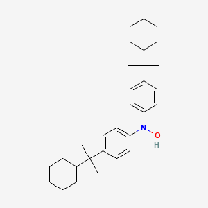 N,N-bis[4-(2-cyclohexylpropan-2-yl)phenyl]hydroxylamine