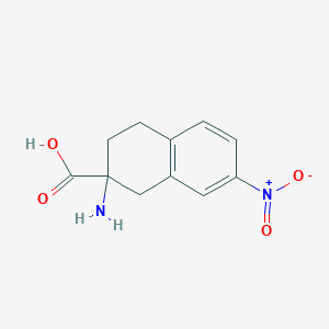 2-Amino-7-nitro-1,2,3,4-tetrahydronaphthalene-2-carboxylic acid