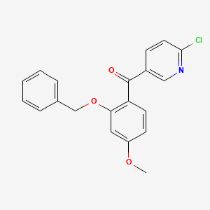 molecular formula C20H16ClNO3 B14173052 [2-(Benzyloxy)-4-methoxyphenyl](6-chloropyridin-3-yl)methanone CAS No. 923017-14-5