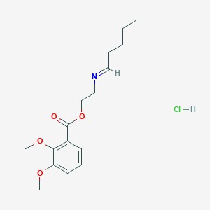 2-(pentylideneamino)ethyl 2,3-dimethoxybenzoate;hydrochloride