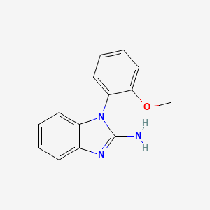 molecular formula C14H13N3O B1417306 1-(2-甲氧基苯基)-1H-1,3-苯并二唑-2-胺 CAS No. 33235-39-1