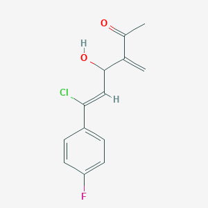 (5Z)-6-Chloro-6-(4-fluorophenyl)-4-hydroxy-3-methylidenehex-5-en-2-one