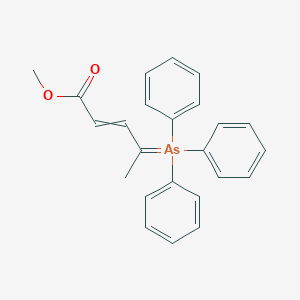 molecular formula C24H23AsO2 B14173074 Methyl 4-(triphenyl-lambda~5~-arsanylidene)pent-2-enoate CAS No. 921213-04-9