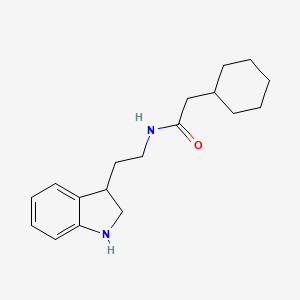 molecular formula C18H26N2O B1417309 2-环己基-N-[2-(2,3-二氢-1H-吲哚-3-基)乙基]乙酰胺 CAS No. 1042654-05-6