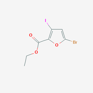 Ethyl 5-bromo-3-iodofuran-2-carboxylate