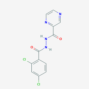 molecular formula C12H8Cl2N4O2 B14173128 N'-(2,4-dichlorobenzoyl)pyrazine-2-carbohydrazide CAS No. 500104-66-5