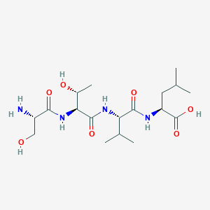 molecular formula C18H34N4O7 B14173135 L-Seryl-L-threonyl-L-valyl-L-leucine CAS No. 922492-89-5