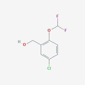molecular formula C8H7ClF2O2 B1417315 [5-Chloro-2-(difluoromethoxy)phenyl]methanol CAS No. 773868-63-6