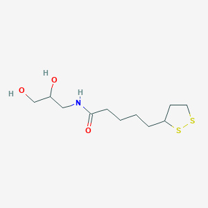 molecular formula C11H21NO3S2 B14173161 N-(2,3-Dihydroxypropyl)-5-(1,2-dithiolan-3-YL)pentanamide CAS No. 924641-02-1