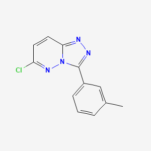 molecular formula C12H9ClN4 B1417317 6-Chloro-3-(3-methylphenyl)[1,2,4]triazolo[4,3-b]pyridazine CAS No. 1094292-83-7