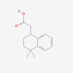 molecular formula C14H18O2 B1417319 2-(4,4-Dimethyl-1,2,3,4-tetrahydronaphthalen-1-yl)acetic acid CAS No. 1038360-49-4