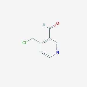 molecular formula C7H6ClNO B14173190 4-(Chloromethyl)nicotinaldehyde CAS No. 1196155-49-3