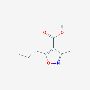 molecular formula C8H11NO3 B1417323 3-Methyl-5-propyl-1,2-oxazole-4-carboxylic acid CAS No. 1094382-34-9