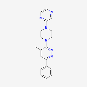 4-Methyl-6-phenyl-3-[4-(pyrazin-2-yl)piperazin-1-yl]pyridazine