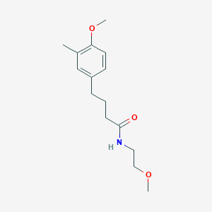 N-(2-methoxyethyl)-4-(4-methoxy-3-methylphenyl)butanamide