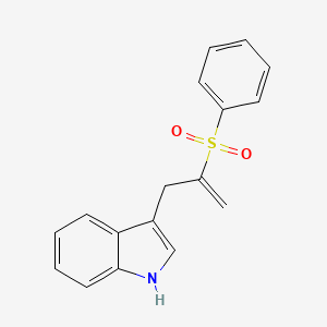 3-[2-(Benzenesulfonyl)prop-2-en-1-yl]-1H-indole