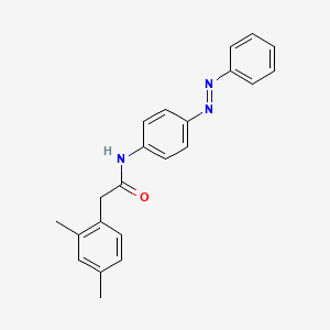 molecular formula C22H21N3O B14173331 (E)-2-(2,4-dimethylphenyl)-N-(4-(phenyldiazenyl)phenyl)acetamide CAS No. 1006784-36-6