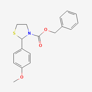 Benzyl 2-(4-methoxyphenyl)-1,3-thiazolidine-3-carboxylate