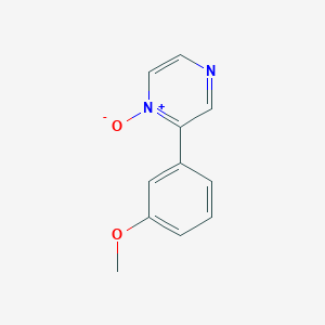 2-(3-Methoxyphenyl)-1-oxo-1lambda~5~-pyrazine