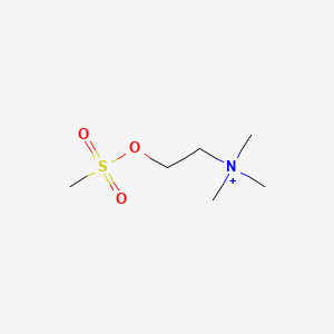 molecular formula C6H16NO3S+ B14173367 Choline, methanesulfonate (ester) CAS No. 3922-85-8