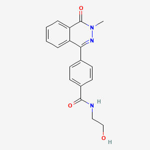 N-(2-hydroxyethyl)-4-(3-methyl-4-oxophthalazin-1-yl)benzamide