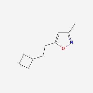 molecular formula C10H15NO B14173383 5-(2-Cyclobutylethyl)-3-methyl-1,2-oxazole CAS No. 921588-37-6