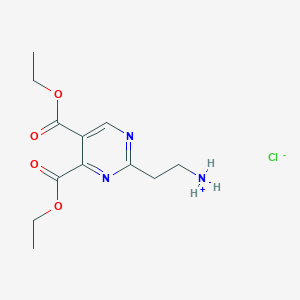 2-[4,5-Bis(ethoxycarbonyl)pyrimidin-2-YL]ethanaminium chloride