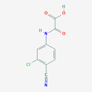 B1417341 [(3-Chloro-4-cyanophenyl)carbamoyl]formic acid CAS No. 1153559-74-0
