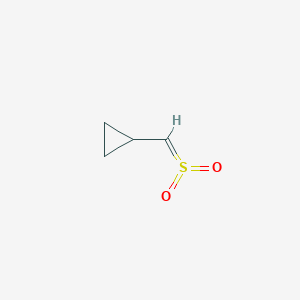 molecular formula C4H6O2S B14173419 [(Dioxo-lambda~6~-sulfanylidene)methyl]cyclopropane CAS No. 921193-03-5